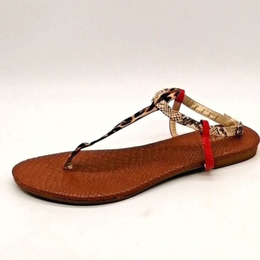 Lane‎ Bryant faux leather sandals size 10